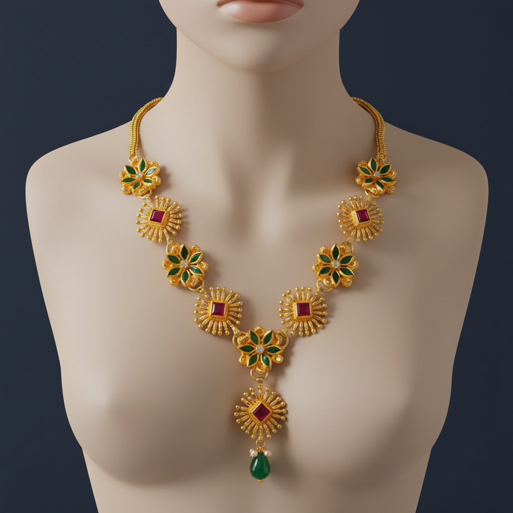 vintage slim necklace